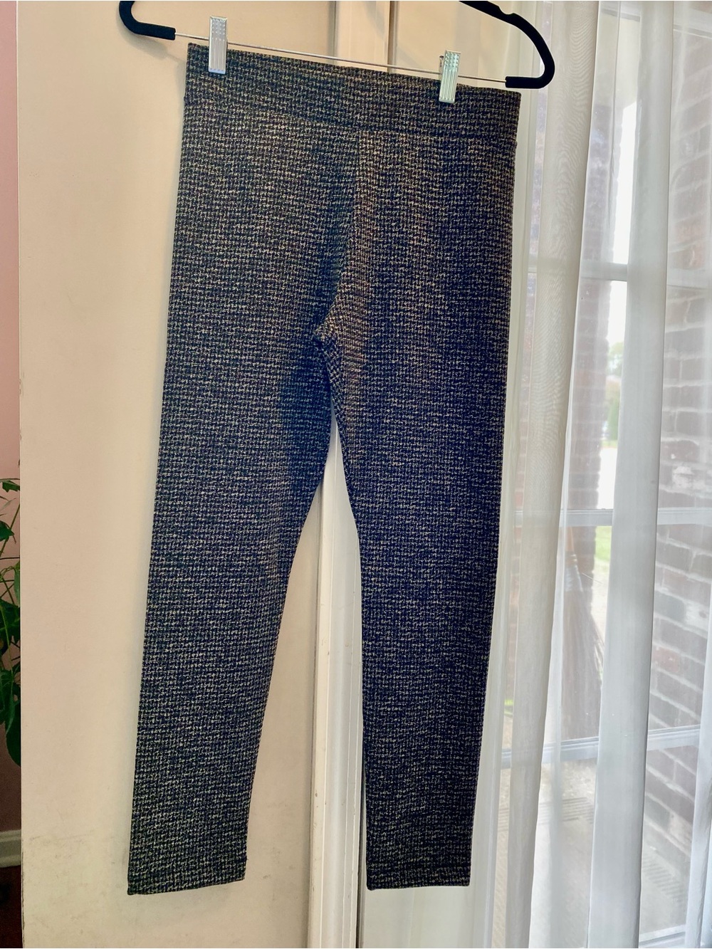 Women’s Black and Gray polyester/spandex Leggings